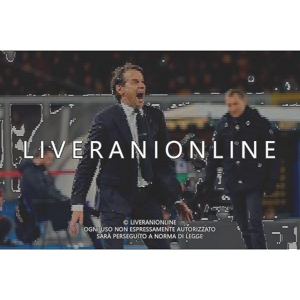 TVEM January 26, 2025 Lecce, Italy - US Lecce vs FC Inter - Italian soccer serie A 2024/25 - Via Del Mare Stadium. In the pic: coach Simone Inzaghi of FC Inter FOTO EMMANUELE MASTRODONATO-AG ALDO LIVERANI SAS