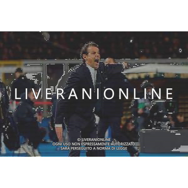 TVEM January 26, 2025 Lecce, Italy - US Lecce vs FC Inter - Italian soccer serie A 2024/25 - Via Del Mare Stadium. In the pic: coach Simone Inzaghi of FC Inter FOTO EMMANUELE MASTRODONATO-AG ALDO LIVERANI SAS