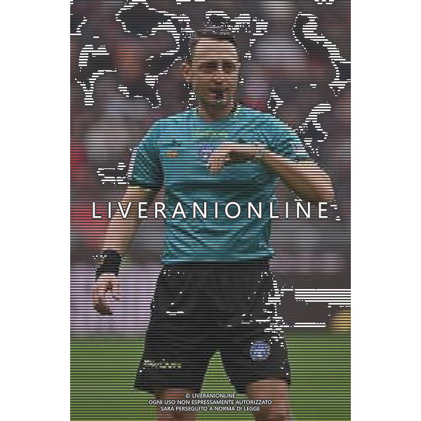 Milan vs Parma nella foto l\'arbitro Rosario Abisso di Palermo Milano 26-01-2025 Stadio Giuseppe Meazza - San Siro Campionato Serie A Enilive - 22a giornata foto Roberto Garavaglia/Agenzia Aldo Liverani sas