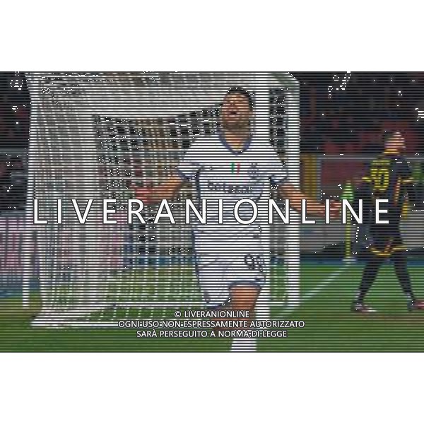 TVEM January 26, 2025 Lecce, Italy - US Lecce vs FC Inter - Italian soccer serie A 2024/25 - Via Del Mare Stadium. In the pic: Mehdi Taremi of FC Inter celebrates after scoring a goal ©TVEM Emmanuele Mastrodonato - AGENZIA ALDO LIVERANI SAS