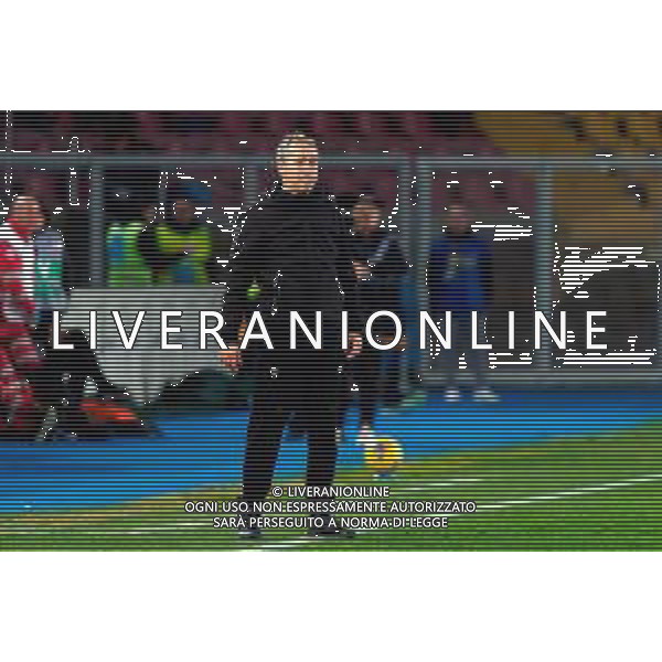 TVEM January 26, 2025 Lecce, Italy - US Lecce vs FC Inter - Italian soccer serie A 2024/25 - Via Del Mare Stadium. In the pic: coach Marco Giampaolo of US Lecce ©TVEM Emmanuele Mastrodonato - AGENZIA ALDO LIVERANI SAS