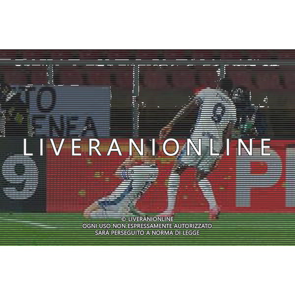 TVEM January 26, 2025 Lecce, Italy - US Lecce vs FC Inter - Italian soccer serie A 2024/25 - Via Del Mare Stadium. In the pic: Lautaro Martinez of FC Inter celebrates after scoring a goal ©TVEM Emmanuele Mastrodonato - AGENZIA ALDO LIVERANI SAS