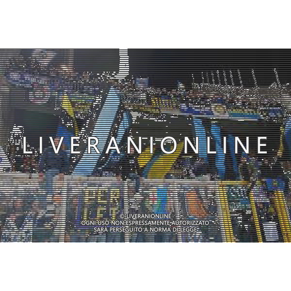 TVEM January 26, 2025 Lecce, Italy - US Lecce vs FC Inter - Italian soccer serie A 2024/25 - Via Del Mare Stadium. In the pic: Supporters of FC Inter - tifosi ©TVEM Emmanuele Mastrodonato - AGENZIA ALDO LIVERANI SAS