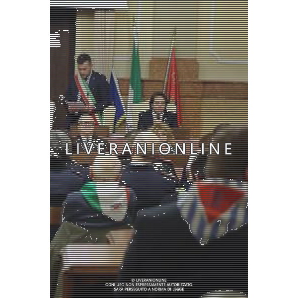 IMOLA 27 01 2025 GIORNO DELLA MEMORIA SEDUTA STRAORDINARIA DEL CONSIGLIO COMUNALE NELLA FOTO SINDACO MARCO PANIER PRESENTI ANPI PARTIGIANII ©SANNA - AGENZIA ALDO LIVERANI SAS