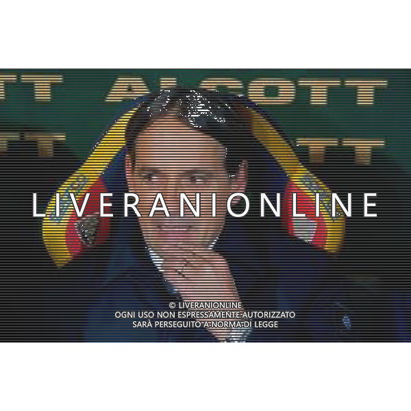 TVEM January 26, 2025 Lecce, Italy - US Lecce vs FC Inter - Italian soccer serie A 2024/25 - Via Del Mare Stadium. In the pic: coach Simone Inzaghi of FC Inter FOTO EMMANUELE MASTRODONATO-AG ALDO LIVERANI SAS