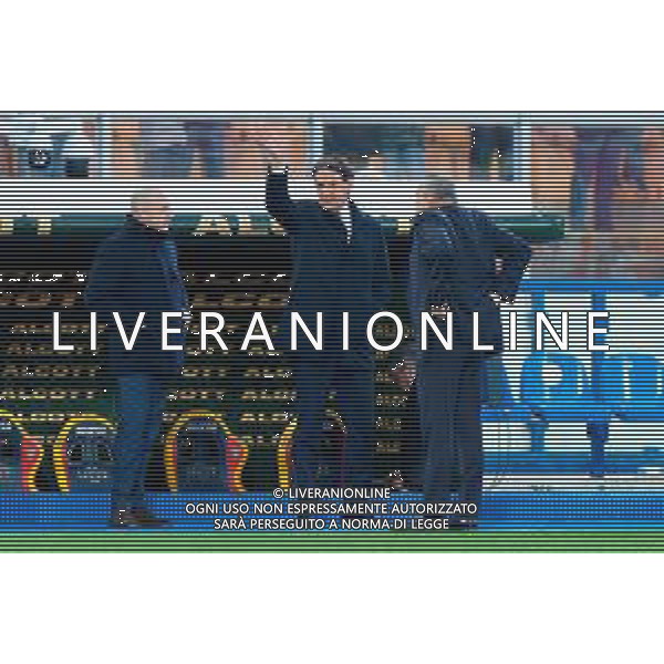 TVEM January 26, 2025 Lecce, Italy - US Lecce vs FC Inter - Italian soccer serie A 2024/25 - Via Del Mare Stadium. In the pic: coach Simone Inzaghi of FC Inter FOTO EMMANUELE MASTRODONATO-AG ALDO LIVERANI SAS