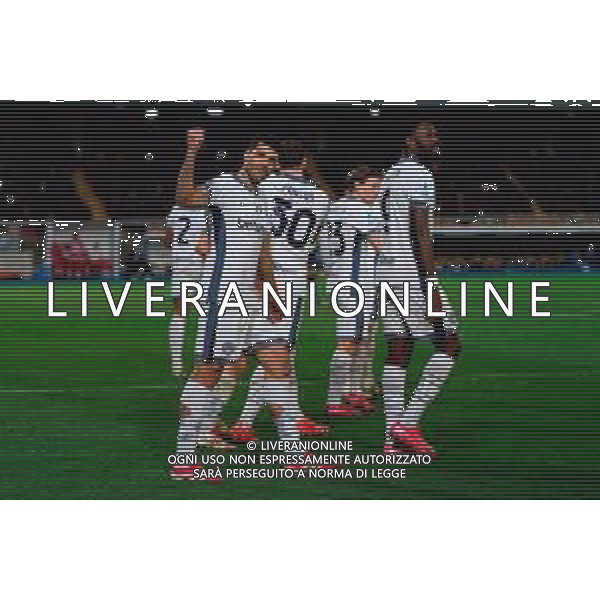 TVEM January 26, 2025 Lecce, Italy - US Lecce vs FC Inter - Italian soccer serie A 2024/25 - Via Del Mare Stadium. In the pic: Mehdi Taremi of FC Inter celebrates after scoring a goal FOTO EMMANUELE MASTRODONATO-AG ALDO LIVERANI SAS