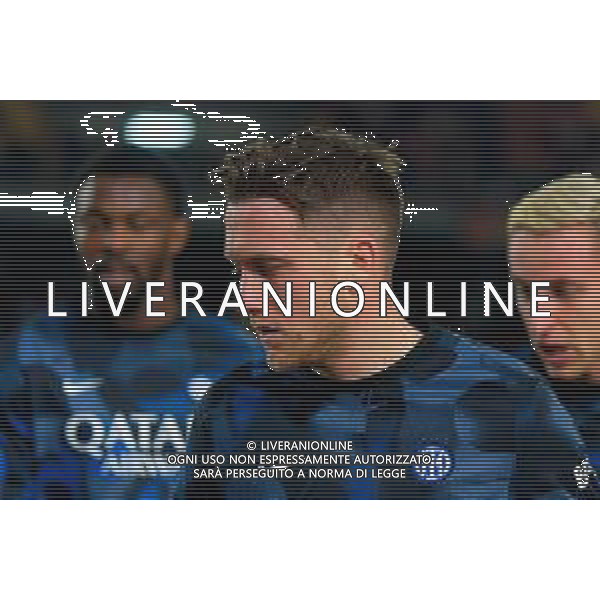 TVEM January 26, 2025 Lecce, Italy - US Lecce vs FC Inter - Italian soccer serie A 2024/25 - Via Del Mare Stadium. In the pic: Piotr Zielinski of FC Inter FOTO EMMANUELE MASTRODONATO-AG ALDO LIVERANI SAS