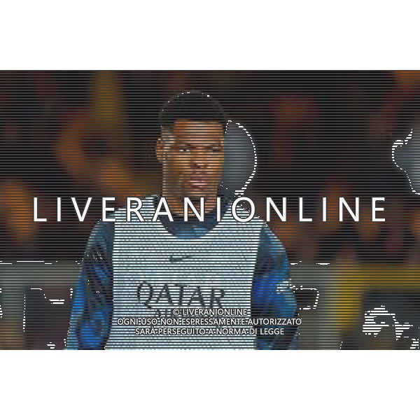 TVEM January 26, 2025 Lecce, Italy - US Lecce vs FC Inter - Italian soccer serie A 2024/25 - Via Del Mare Stadium. In the pic: Denzel Dumfries of FC Inter FOTO EMMANUELE MASTRODONATO-AG ALDO LIVERANI SAS