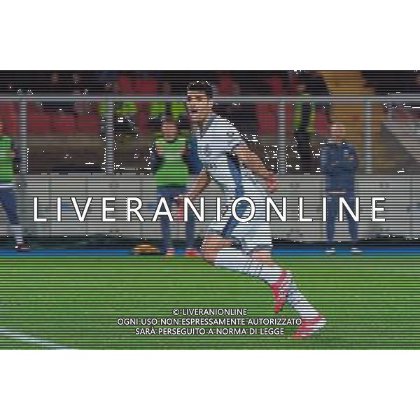TVEM January 26, 2025 Lecce, Italy - US Lecce vs FC Inter - Italian soccer serie A 2024/25 - Via Del Mare Stadium. In the pic: Mehdi Taremi of FC Inter celebrates after scoring a goal FOTO EMMANUELE MASTRODONATO-AG ALDO LIVERANI SAS