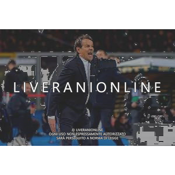 TVEM January 26, 2025 Lecce, Italy - US Lecce vs FC Inter - Italian soccer serie A 2024/25 - Via Del Mare Stadium. In the pic: coach Simone Inzaghi of FC Inter FOTO EMMANUELE MASTRODONATO-AG ALDO LIVERANI SAS