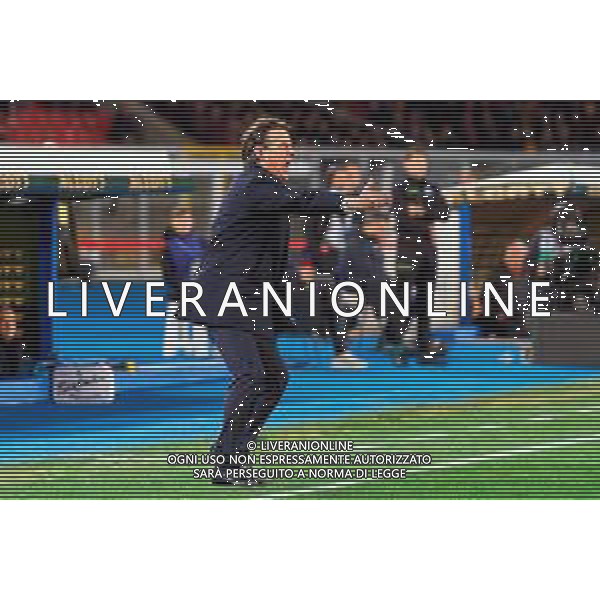 TVEM January 26, 2025 Lecce, Italy - US Lecce vs FC Inter - Italian soccer serie A 2024/25 - Via Del Mare Stadium. In the pic: coach Simone Inzaghi of FC Inter FOTO EMMANUELE MASTRODONATO-AG ALDO LIVERANI SAS