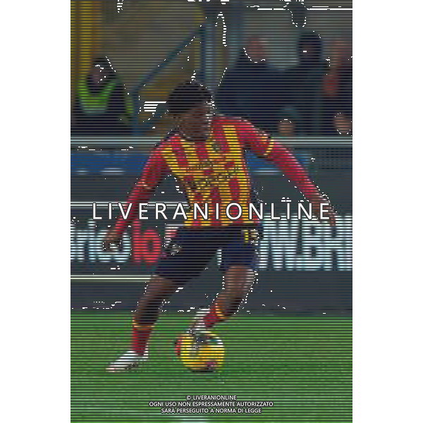 TVEM January 26, 2025 Lecce, Italy - US Lecce vs FC Inter - Italian soccer serie A 2024/25 - Via Del Mare Stadium. In the pic: Patrick Dorgu of US Lecce FOTO EMMANUELE MASTRODONATO-AG ALDO LIVERANI SAS