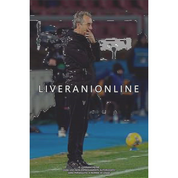 TVEM January 26, 2025 Lecce, Italy - US Lecce vs FC Inter - Italian soccer serie A 2024/25 - Via Del Mare Stadium. In the pic: coach Marco Giampaolo of US Lecce FOTO EMMANUELE MASTRODONATO-AG ALDO LIVERANI SAS