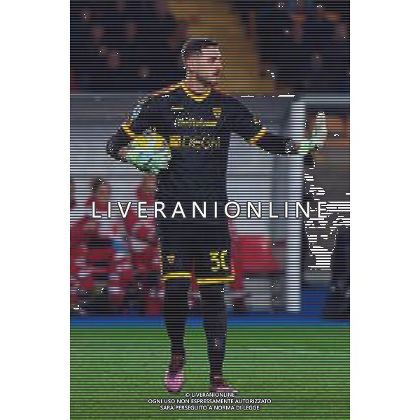 TVEM January 26, 2025 Lecce, Italy - US Lecce vs FC Inter - Italian soccer serie A 2024/25 - Via Del Mare Stadium. In the pic: Wladimiro Falcone of US Lecce FOTO EMMANUELE MASTRODONATO-AG ALDO LIVERANI SAS