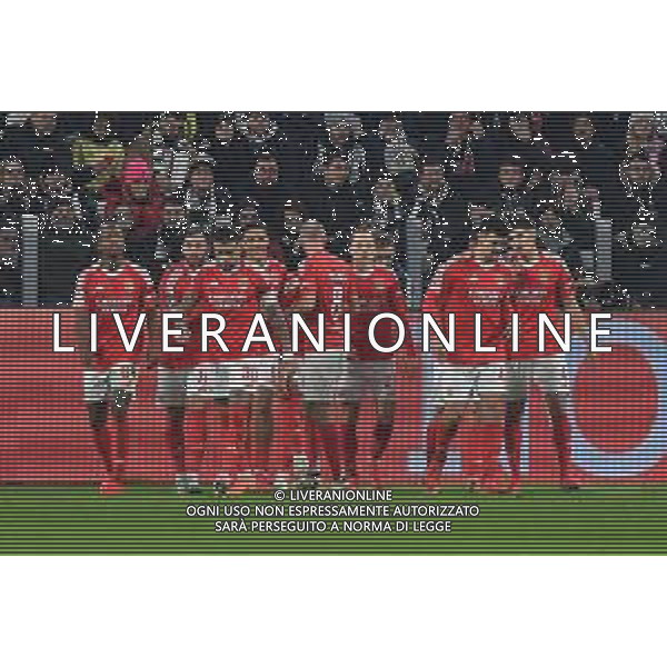 Torino 29.01.2025 Allianz Stadium ©Manuela Viganti/Agenzia Aldo Liverani Juventus vs Benfica Uefa Champions League 2024/2025 8a giornata Nella foto: esultanza benfica dopo il gol di vangelis pavlidis ©Viganti - AGENZIA ALDO LIVERANI SAS