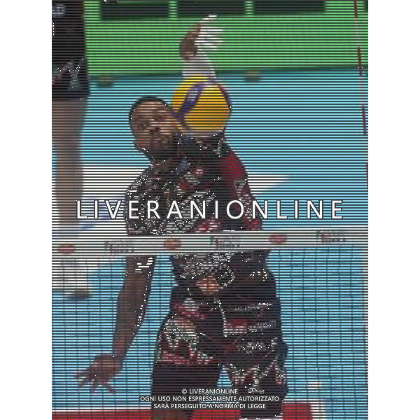 CASALECCHIO DI RENO(BOLOGNA) FINAL FOUR COPPA ITALIA PALLAVOLO MASCHILE PRIMA SEMIFINALE SIR SUSA VIM PERUGIA-RANA VERONA 2-3 NELLA FOTO HERRERA JAIME JESUS PERUGIA FOTO GIANNI SANNA-AG ALDO LIVERANI SAS