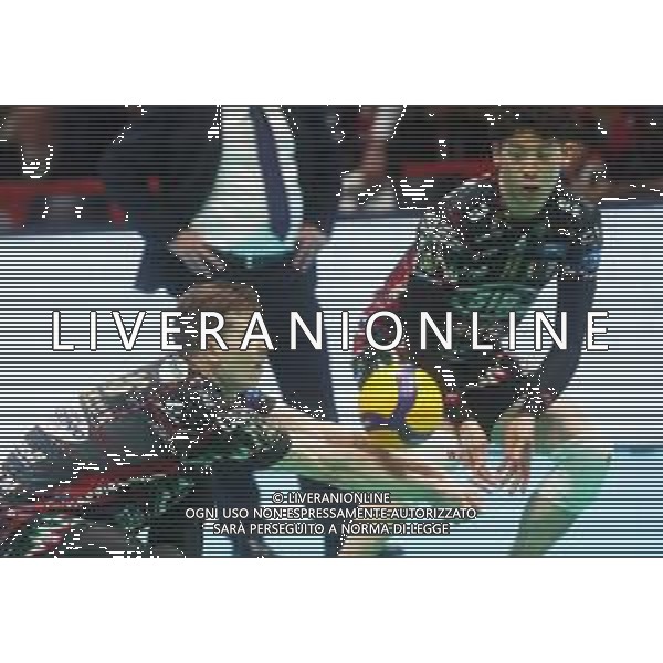 CASALECCHIO DI RENO(BOLOGNA) FINAL FOUR COPPA ITALIA PALLAVOLO MASCHILE PRIMA SEMIFINALE SIR SUSA VIM PERUGIA-RANA VERONA 2-3 NELLA FOTO KAMIL SEMENIUK E YUKI ISHIKAWA SIR PERUGIA FOTO GIANNI SANNA-AG ALDO LIVERANI SAS