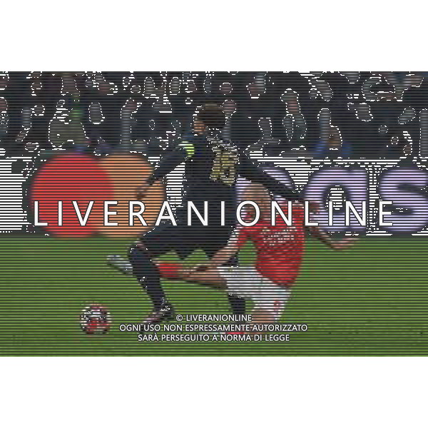 Torino 29.01.2025 Allianz Stadium ©Manuela Viganti/Agenzia Aldo Liverani Juventus vs Benfica Uefa Champions League 2024/2025 8a giornata Nella foto: weston mckennie e fredrik aursnes ©Viganti - AGENZIA ALDO LIVERANI SAS