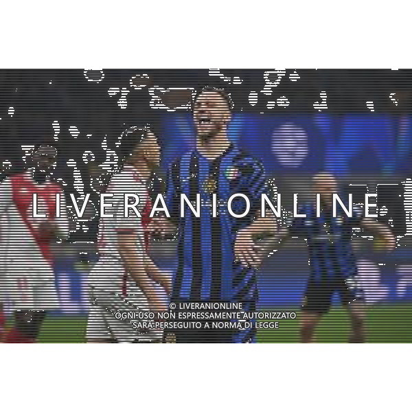 Inter vs Monaco nella foto Marko Arnautovic (Inter) Milano 29-01-2025 Stadio Giuseppe Meazza - San Siro UEFA Champions League fase a girone unico - 8a giornata foto Roberto Garavaglia/Agenzia Aldo Liverani sas