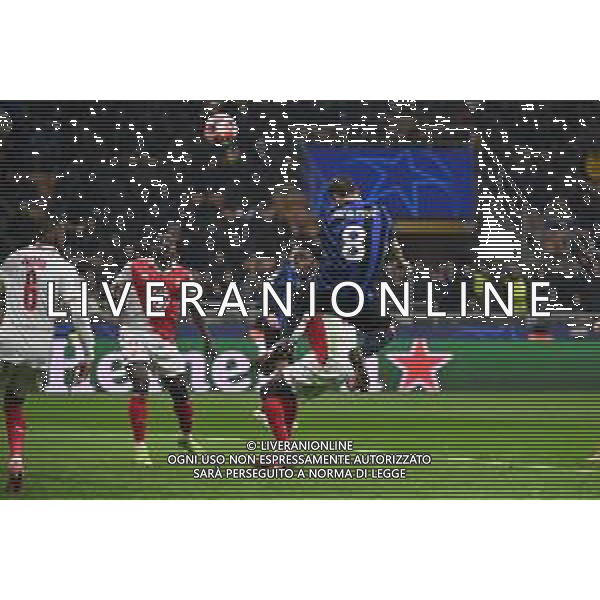 Inter vs Monaco nella foto Marko Arnautovic (Inter) occasione da gol Milano 29-01-2025 Stadio Giuseppe Meazza - San Siro UEFA Champions League fase a girone unico - 8a giornata foto Roberto Garavaglia/Agenzia Aldo Liverani sas