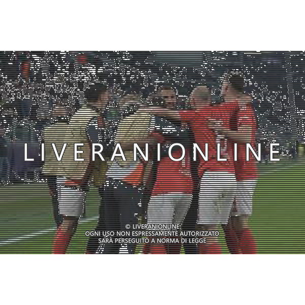 Torino 29.01.2025 Allianz Stadium ©Manuela Viganti/Agenzia Aldo Liverani Juventus vs Benfica Uefa Champions League 2024/2025 8a giornata Nella foto: esultanza benfica dopo il gol di orkun kokcu ©Viganti - AGENZIA ALDO LIVERANI SAS