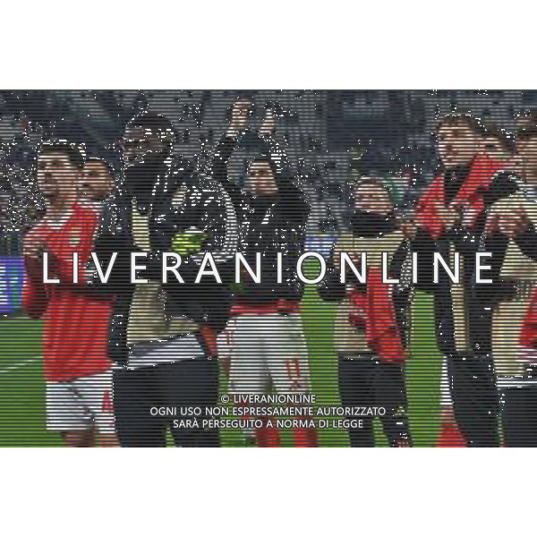 Torino 29.01.2025 Allianz Stadium ©Manuela Viganti/Agenzia Aldo Liverani Juventus vs Benfica Uefa Champions League 2024/2025 8a giornata Nella foto: Esultanze Finali con Angel Di María ©Viganti - AGENZIA ALDO LIVERANI SAS