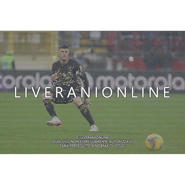 Flavius Daniliuc of Hellas Verona play the ball during AC Monza vs Hellas Verona FC, 23° Serie A Enilive 2024-25 game at U-Power stadium in Monza (MB), Italy, on February 01, 2025. (Photo by Davide Casentini)- AGENZIA ALDO LIVERANI SAS