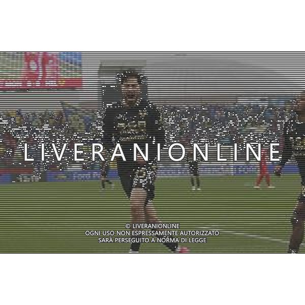 Suat Serdar of Hellas Verona FC celebrates after scoring goal during AC Monza vs Hellas Verona FC, 23° Serie A Enilive 2024-25 game at U-Power stadium in Monza (MB), Italy, on February 01, 2025. (Photo by Davide Casentini)- AGENZIA ALDO LIVERANI SAS