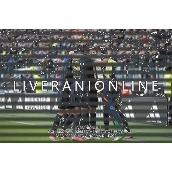 Torino 02.02.2025 Allianz Stadium @Manuela Viganti /Ag. Aldo Liverani sas Juventus vs Empoli Campionato Calcio Serie A Enilive 2024/2025 23a giornata Nella foto: esultanza juventus dopo il gol di dusan vlahovic ©Viganti - AGENZIA ALDO LIVERANI SAS