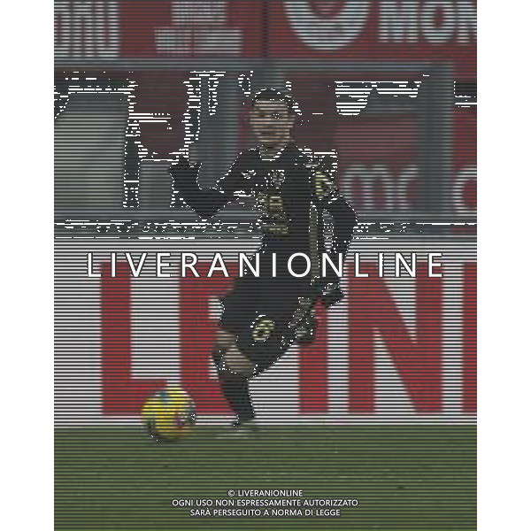 Reda Belahyane of Hellas Verona FC play the ball during AC Monza vs Hellas Verona FC, 23° Serie A Enilive 2024-25 game at U-Power stadium in Monza (MB), Italy, on February 01, 2025. (Photo by Davide Casentini)- AGENZIA ALDO LIVERANI SAS