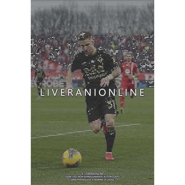 Tomas Suslov of Hellas Verona FC play the ball during AC Monza vs Hellas Verona FC, 23° Serie A Enilive 2024-25 game at U-Power stadium in Monza (MB), Italy, on February 01, 2025. (Photo by Davide Casentini)- AGENZIA ALDO LIVERANI SAS