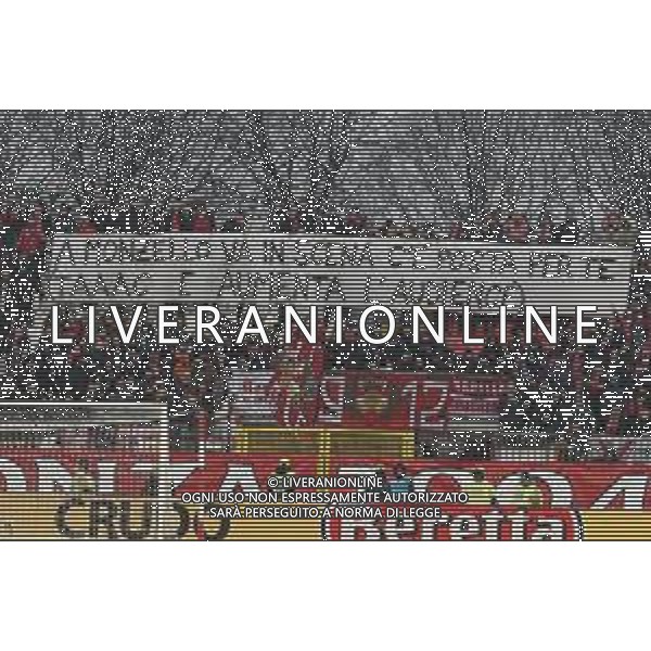 tifosi - Monza fans show banner against Comany during AC Monza vs Hellas Verona FC, 23° Serie A Enilive 2024-25 game at U-Power stadium in Monza (MB), Italy, on February 01, 2025. (Photo by Davide Casentini)- AGENZIA ALDO LIVERANI SAS