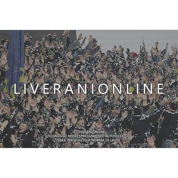 tifosi - Hellas Verona fans show their supportduring AC Monza vs Hellas Verona FC, 23° Serie A Enilive 2024-25 game at U-Power stadium in Monza (MB), Italy, on February 01, 2025. (Photo by Davide Casentini)- AGENZIA ALDO LIVERANI SAS