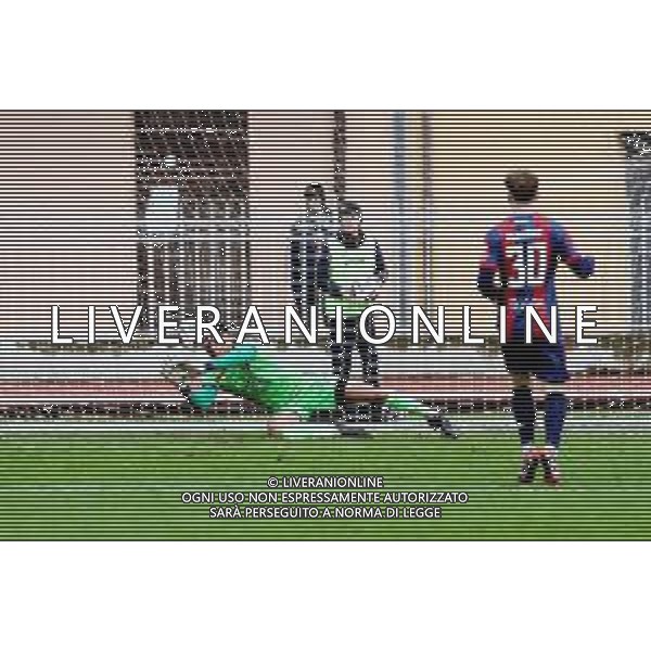 IMOLA 02 02 2025 IMOLESE CALCIO-FIORENZUOLA 0-2 SERIE D NELLA FOTO SEMENTA MATTEO PRIMO GOL DI FIORENZUOLA PORTIERE DELL\'IMOLESE CALCIO SALGADO LOPEZ LUCAS FOTO GIANNI SANNA-AG ALDO LIVERANI SAS