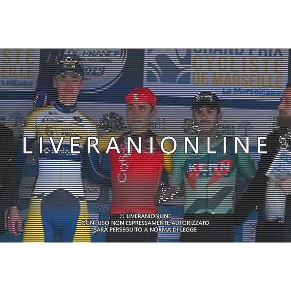02-02-2025 Gp Ouverture La Marseillaise; 2025, Cofidis; 2025, Flanders - Baloise; 2025, Kern - Pharma; Ferron, Valentin; Van Hemelen, Vincent; Galvan Fernandez, Francisco; Luminy; ©SIROTTI - AGENZIA ALDO LIVERANI SAS