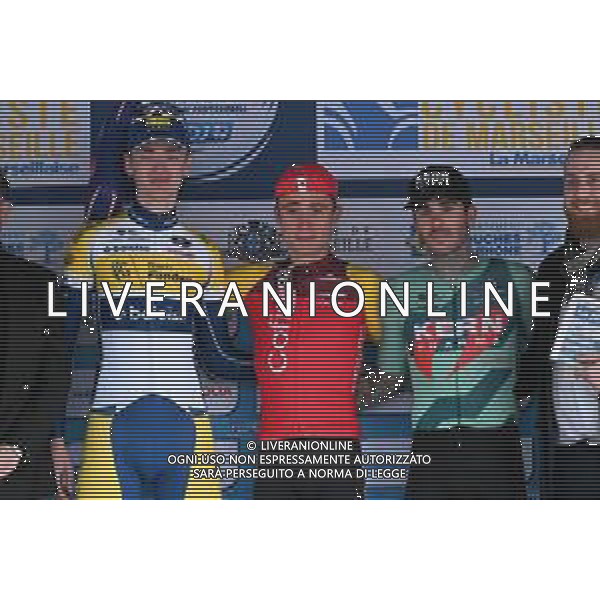 02-02-2025 Gp Ouverture La Marseillaise; 2025, Cofidis; 2025, Flanders - Baloise; 2025, Kern - Pharma; Ferron, Valentin; Van Hemelen, Vincent; Galvan Fernandez, Francisco; Luminy; ©SIROTTI - AGENZIA ALDO LIVERANI SAS
