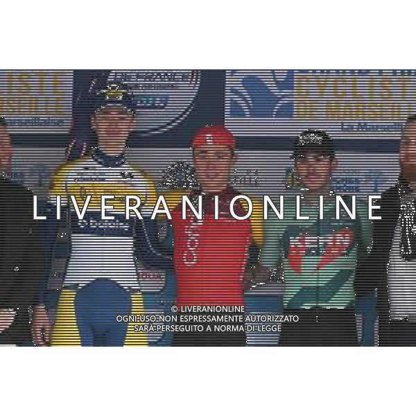 02-02-2025 Gp Ouverture La Marseillaise; 2025, Cofidis; 2025, Flanders - Baloise; 2025, Kern - Pharma; Ferron, Valentin; Van Hemelen, Vincent; Galvan Fernandez, Francisco; Luminy; ©SIROTTI - AGENZIA ALDO LIVERANI SAS