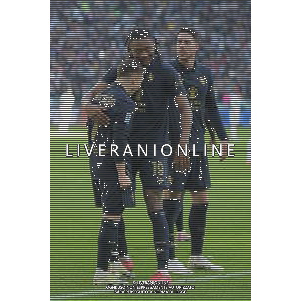 Torino 02.02.2025 Allianz Stadium @Manuela Viganti /Ag. Aldo Liverani sas Juventus vs Empoli Campionato Calcio Serie A Enilive 2024/2025 23a giornata Nella foto: esultanza francisco conceicao e khephren thuram dopo il gol