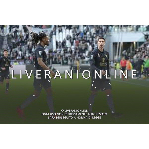 Torino 02.02.2025 Allianz Stadium @Manuela Viganti /Ag. Aldo Liverani sas Juventus vs Empoli Campionato Calcio Serie A Enilive 2024/2025 23a giornata Nella foto: esultanza dusan vlahovic e khephren thuram dopo il gol