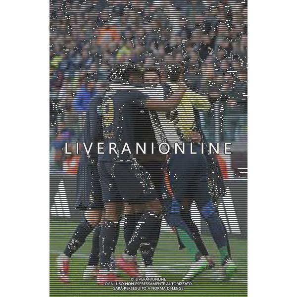Torino 02.02.2025 Allianz Stadium @Manuela Viganti /Ag. Aldo Liverani sas Juventus vs Empoli Campionato Calcio Serie A Enilive 2024/2025 23a giornata Nella foto: esultanza juventus dopo il gol di dusan vlahovic