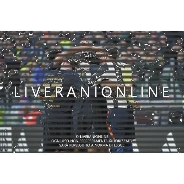 Torino 02.02.2025 Allianz Stadium @Manuela Viganti /Ag. Aldo Liverani sas Juventus vs Empoli Campionato Calcio Serie A Enilive 2024/2025 23a giornata Nella foto: esultanza juventus dopo il gol di dusan vlahovic