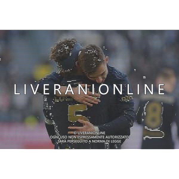 Torino 02.02.2025 Allianz Stadium @Manuela Viganti /Ag. Aldo Liverani sas Juventus vs Empoli Campionato Calcio Serie A Enilive 2024/2025 23a giornata Nella foto: esultanza francisco conceicao e manuel locatelli dopo il gol