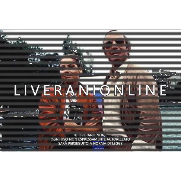 DIAP-NEG-RETROSPETTIVA ORNELLA MUTI ATTRICE NELLA FOTO ORNELLA MUTI CON BEN GAZZARA E NELL\'ANNO 1981 A VENEZIA AG ALDO LIVERANI SAS