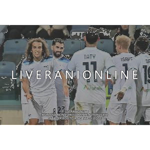 3-2-2025. Cagliari calcio-S.S. Lazio. 23° giornata Serie A calcio Italia 2024/2025, stadio Unipol Domus Cagliari. Foto Salvatore Moi/Agenzia Aldo Liverani s.as. Nella foto: Gol ed esultanza Lazio contro Cagliari in trasferta allo stadio Unipol Domus. Segna:Mattia Zaccagni lazio ©MOI SALVATORE - AGENZIA ALDO LIVERANI SAS