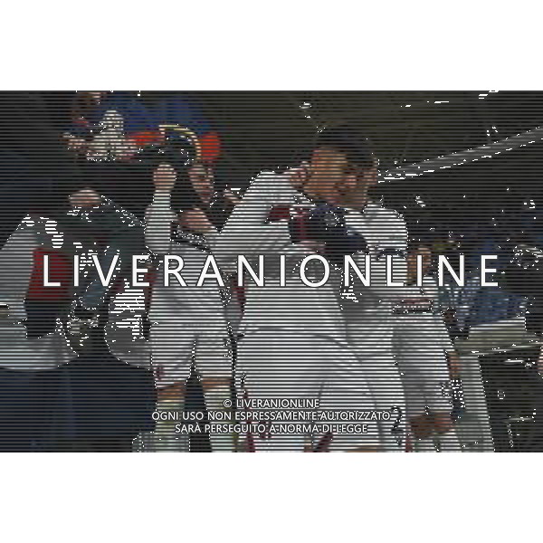 TVRG Atalanta vs Bologna nella foto giocatori Bologna esultanza dopo il gol dell\'1 a 0 Bergamo 04-02-2025 Gewiss Stadium Coppa Italia Frecciarossa - quarti di finale foto Roberto Garavaglia/Agenzia Aldo Liverani sas