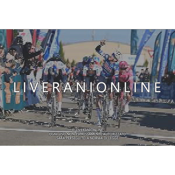 05-02-2025 Etoile De Besseges; Tappa 01 Bellegarde - Bellegarde; 2025, Soudal - Quick Step; 2025, Red Bull - Bora Hansgrohe; Magnier, Paul; Meeus, Jordi; Bellegarde; ©SIROTTI- AGENZIA ALDO LIVERANI SAS