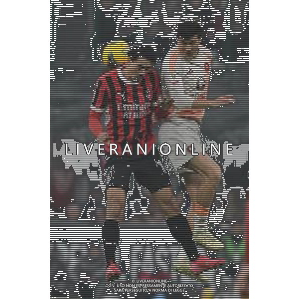 Milan vs Roma nella foto Tijjani Reijnders (Milan) e Eldor Shomurodov (Roma) Milano 05-02-2025 Stadio Giuseppe Meazza - San Siro Coppa Italia Frecciarossa - quarti di finale foto Roberto Garavaglia/Agenzia Aldo Liverani sas- AGENZIA ALDO LIVERANI SAS