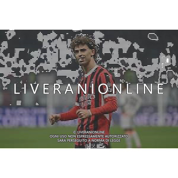 Milan vs Roma nella foto Joao Felix Sequeira (Milan) esultanza dopo il gol del 3 a 1 Milano 05-02-2025 Stadio Giuseppe Meazza - San Siro Coppa Italia Frecciarossa - quarti di finale foto Roberto Garavaglia/Agenzia Aldo Liverani sas- AGENZIA ALDO LIVERANI SAS