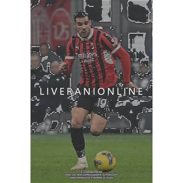 Milan vs Roma nella foto Theo Hernandez (Milan) Milano 05-02-2025 Stadio Giuseppe Meazza - San Siro Coppa Italia Frecciarossa - quarti di finale foto Roberto Garavaglia/Agenzia Aldo Liverani sas- AGENZIA ALDO LIVERANI SAS